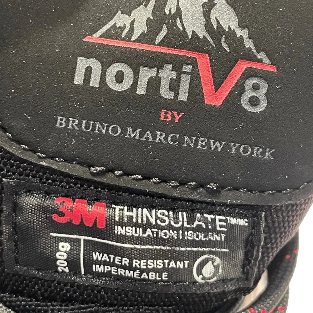 Nortiv8 Mens Waterproof Snow Boots 3M Thinsulate Insulated Black A0014 Size 13